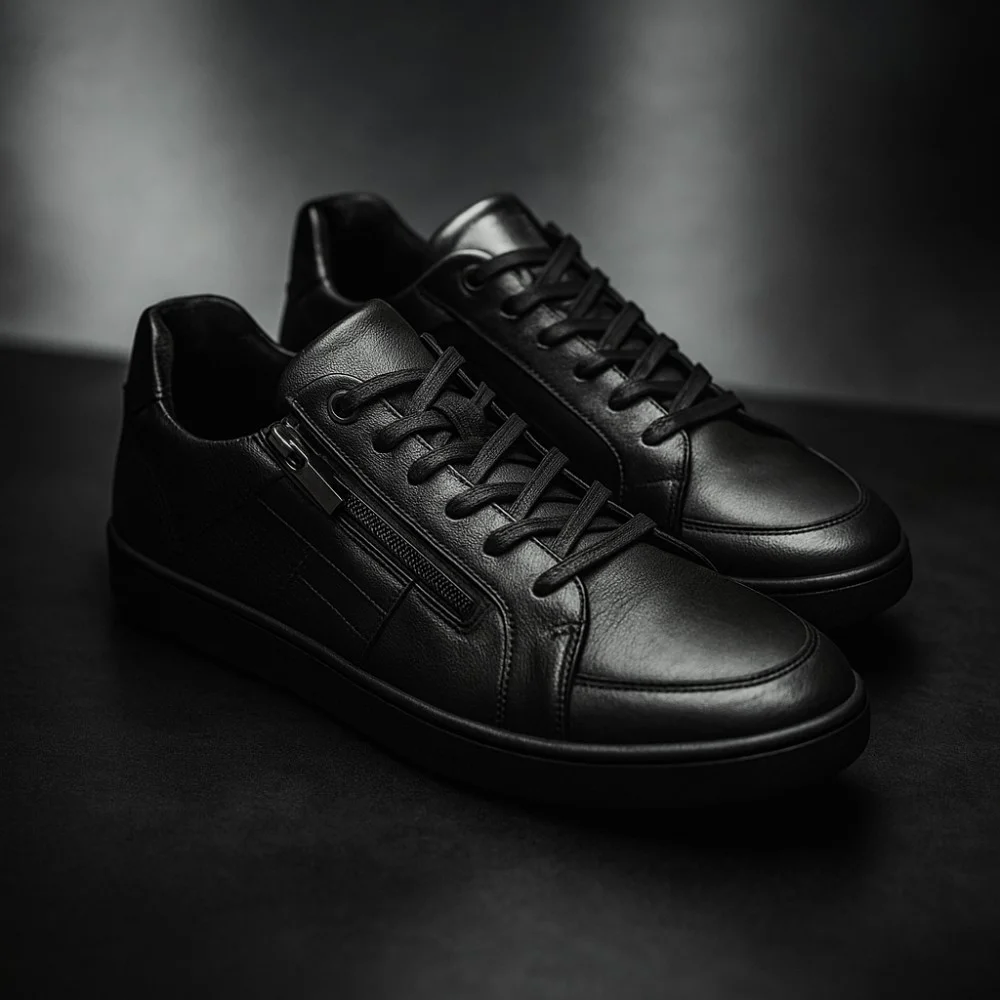 Чоловічі шкіряні кросівки Tapi (Польща) модель 5908