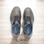 Men's black leather sneakers Tapi (Poland) model 5909