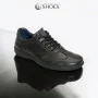 Men's black leather sneakers Tapi (Poland) model 5909