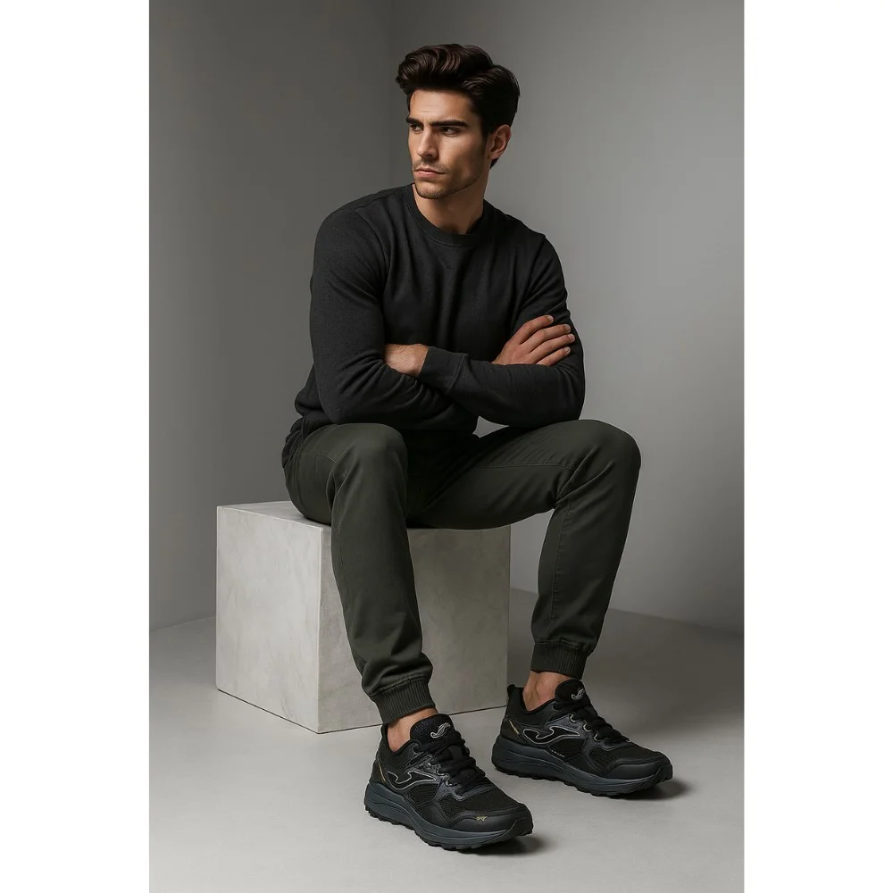 Мужские серо-коричневые кроссовки Joma Shock 2524 TKSHOS2524 модель 5915