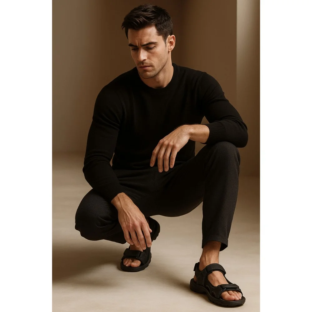 Мужские кожаные сандалии Alex Bens (Украина) модель 5916