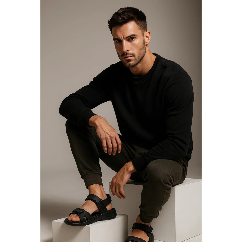 Мужские кожаные сандалии Alex Bens (Украина) модель 5916