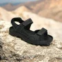 Men's leather black sandals Alex Bens (Ukraine) model 5920