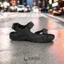Men's leather black sandals Alex Bens (Ukraine) model 5920