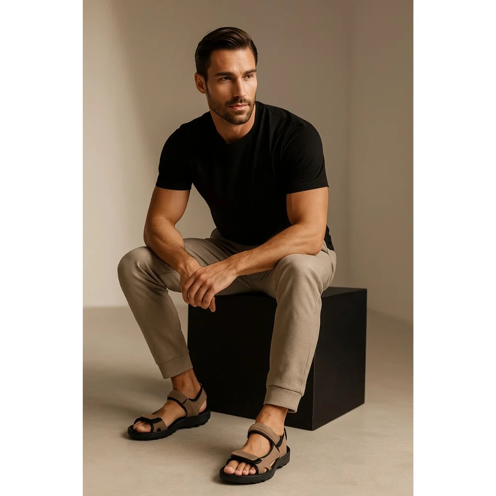 Men's Leather Sandals Alex Bens 101e 5921: Summer Comfort