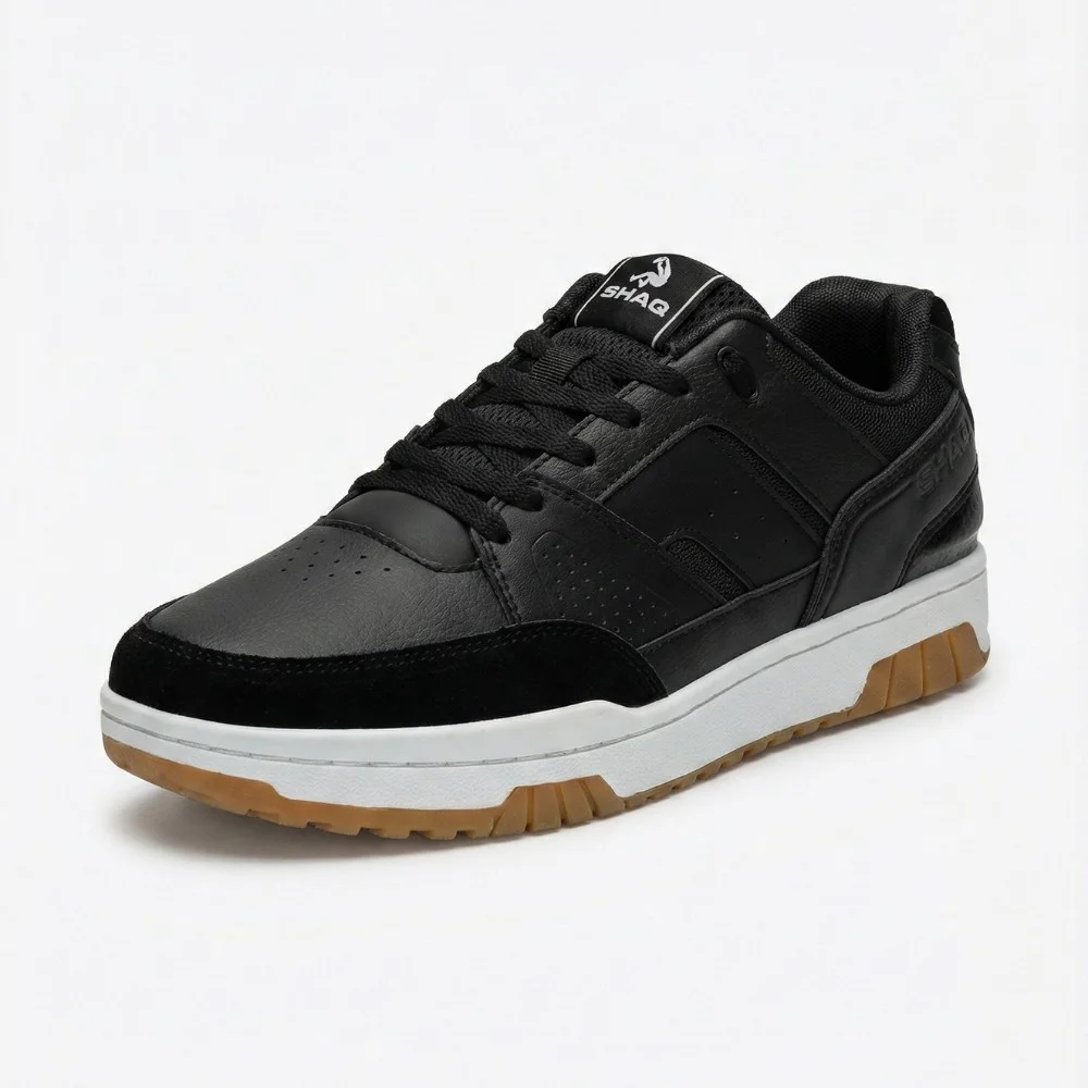 Men's Black Leather Sneakers Shaq BREAKER LOW AQ95014M-B 6014 Original