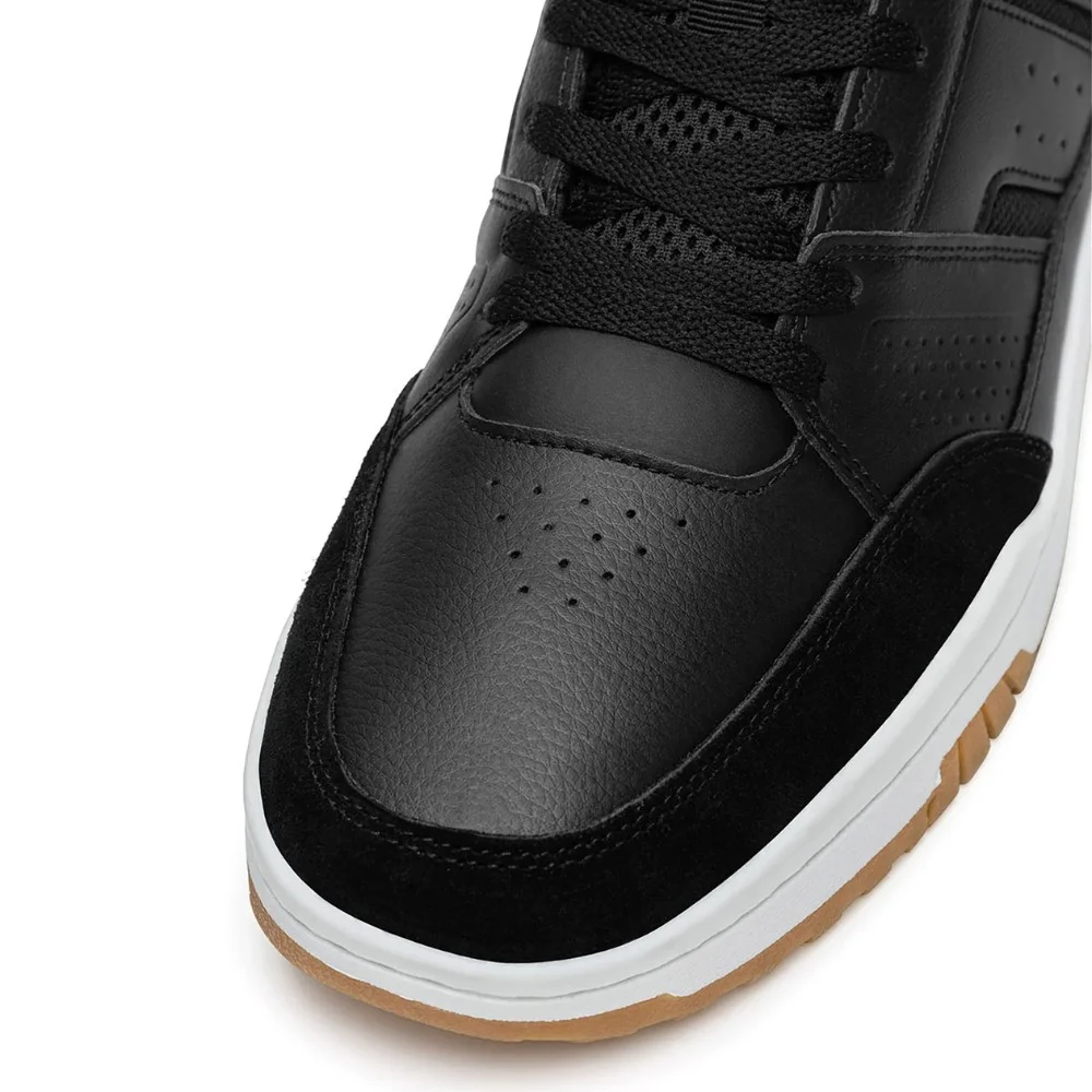 Men's Black Leather Sneakers Shaq BREAKER LOW AQ95014M-B 6014 Original