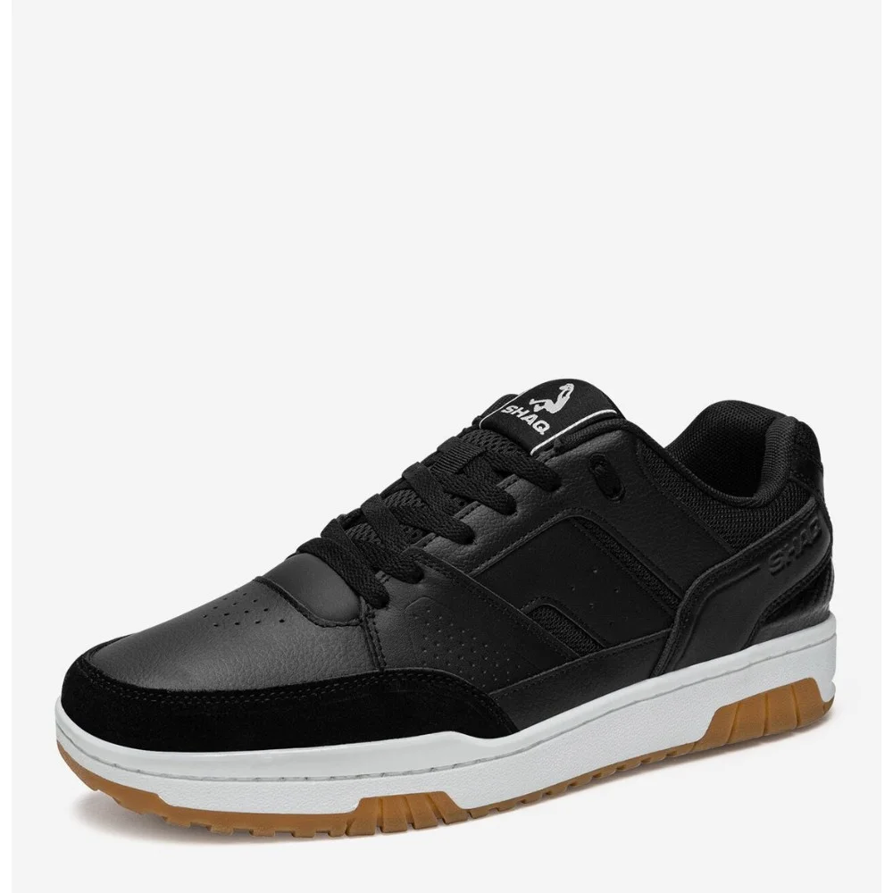 Men's Black Leather Sneakers Shaq BREAKER LOW AQ95014M-B 6014 Original