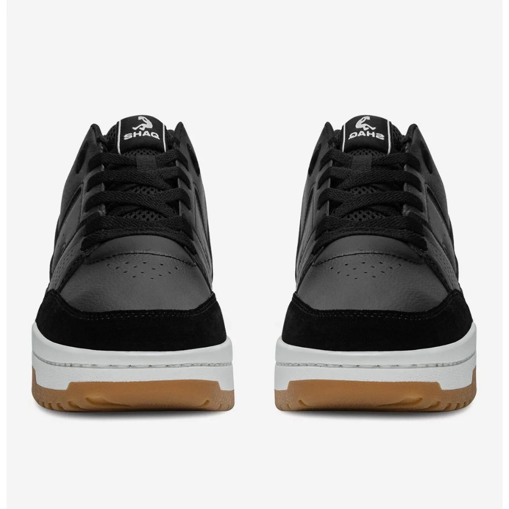 Men's Black Leather Sneakers Shaq BREAKER LOW AQ95014M-B 6014 Original