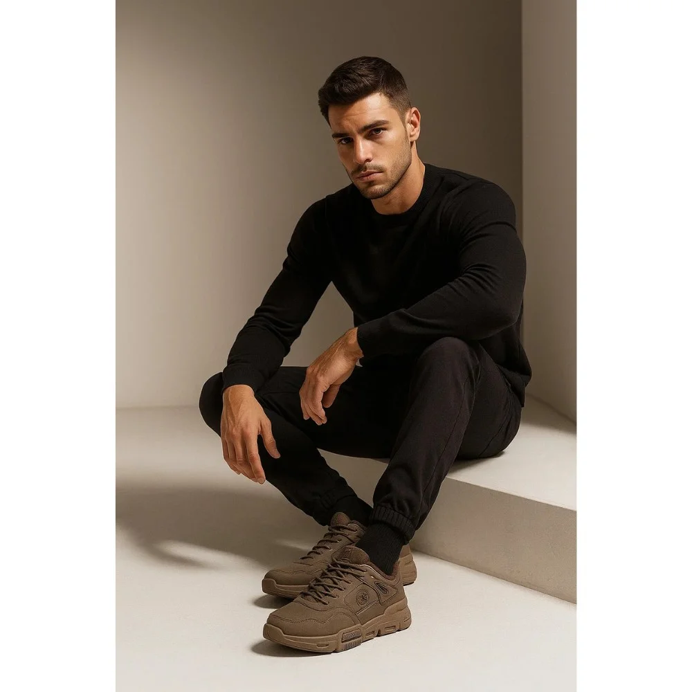 Мужские зимние кроссовки  Big Star Shoes OO174580 6054 с утеплением