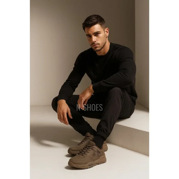 Чоловічі зимові кросівки Big Star Shoes OO174580 6054 хакі з утепленням