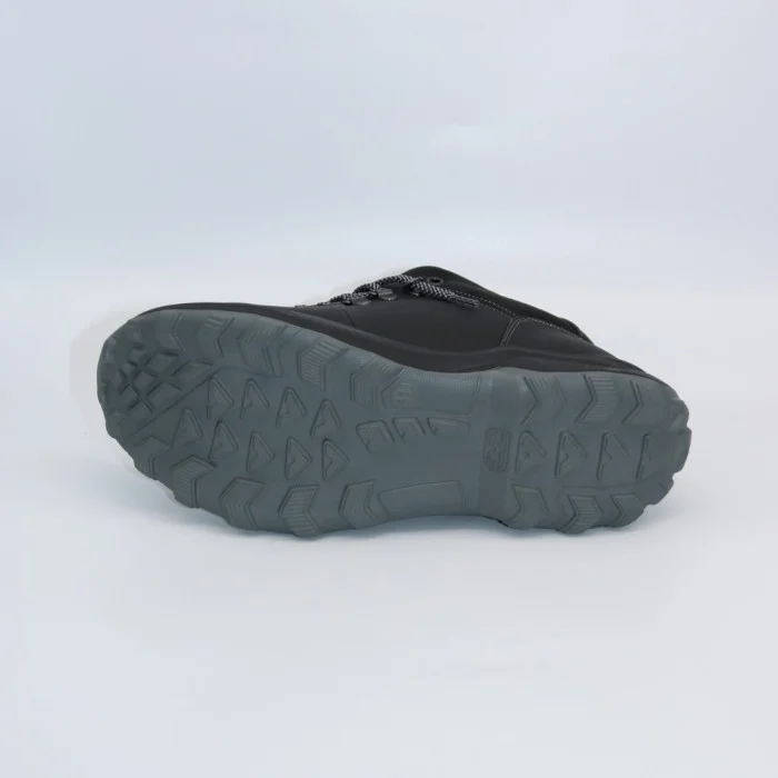Мужские зимние ботинки Alex Bens 03-VT-345 6056 черные из натуральной кожи и шерсти