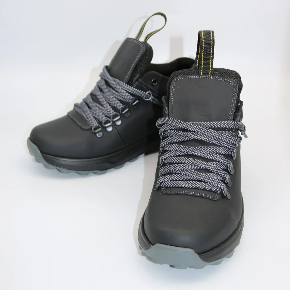 Alex Bens 03-VT-345 6056 чоловічі зимові черевики чорні з натуральної шкіри та вовни