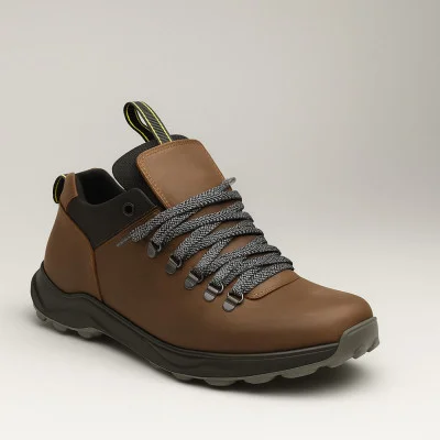 Alex Bens 03-VT-345 6057 brown men's winter boots made of genuine leather and wool in the Native Fitzsimmons style Alex Bens 03-VT-345 6057 brown men's winter boots made of genuine leather and wool in the Native Fitzsimmons style