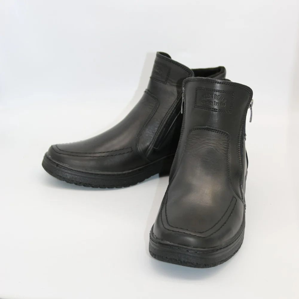 Alex Bens 6069 men’s winter boots in leather and wool with Vivo Barefoot style