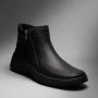 Alex Bens 6069 men’s winter boots in leather and wool with Vivo Barefoot style