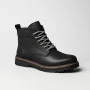 Alex Bens T2B-6072 чорні зимові черевики шкіра і вовна у стилі Dr. Martens