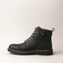 Alex Bens T2B-6072 чорні зимові черевики шкіра і вовна у стилі Dr. Martens