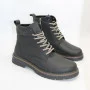 Alex Bens T2B-6072 чорні зимові черевики шкіра і вовна у стилі Dr. Martens