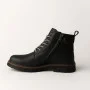 Alex Bens T2B-6072 чорні зимові черевики шкіра і вовна у стилі Dr. Martens