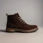 Чоловічі зимові черевики Alex Bens T3B-6073 з нубуку та вовни, коричневі в стилі Dr. Martens