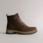 Чоловічі зимові черевики Alex Bens T3B-6073 з нубуку та вовни, коричневі в стилі Dr. Martens