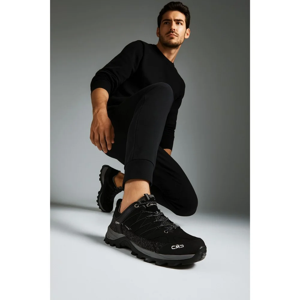 Чоловічі чорні утеплені трекінгові кросівки CMP Rigel Low WP 3Q13247 6075 з мембраною Gore-Tex