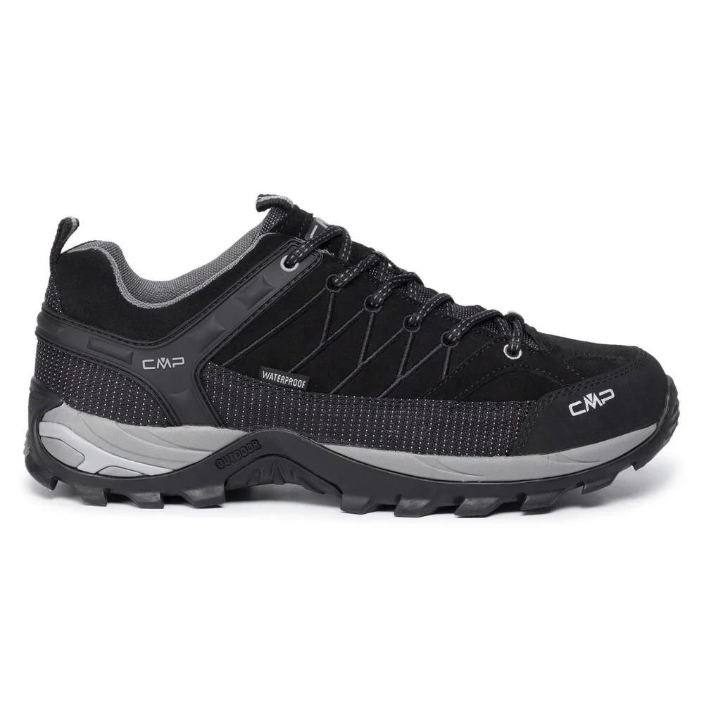 Чоловічі чорні утеплені трекінгові кросівки CMP Rigel Low WP 3Q13247 6075 з мембраною Gore-Tex