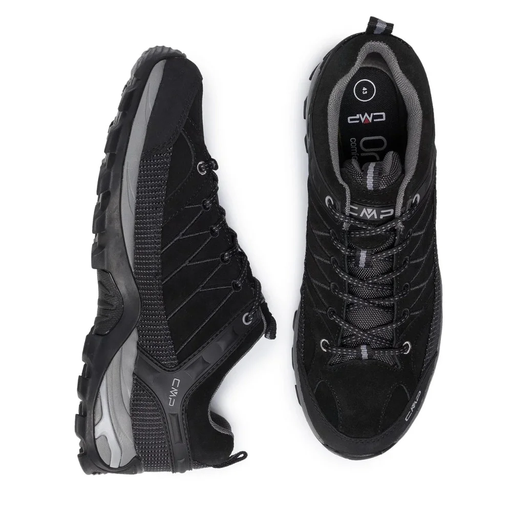 Чоловічі чорні утеплені трекінгові кросівки CMP Rigel Low WP 3Q13247 6075 з мембраною Gore-Tex