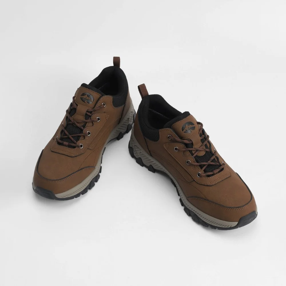 Мужские коричневые кроссовки Grunberg 148153/04-03 6077 натуральная кожа Gore-Tex и подкладка NanoTex тепло и защита