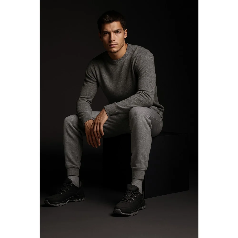 Мужские чёрные кроссовки Grunberg 148153-04-01 6078 с Gore-Tex и NanoTex