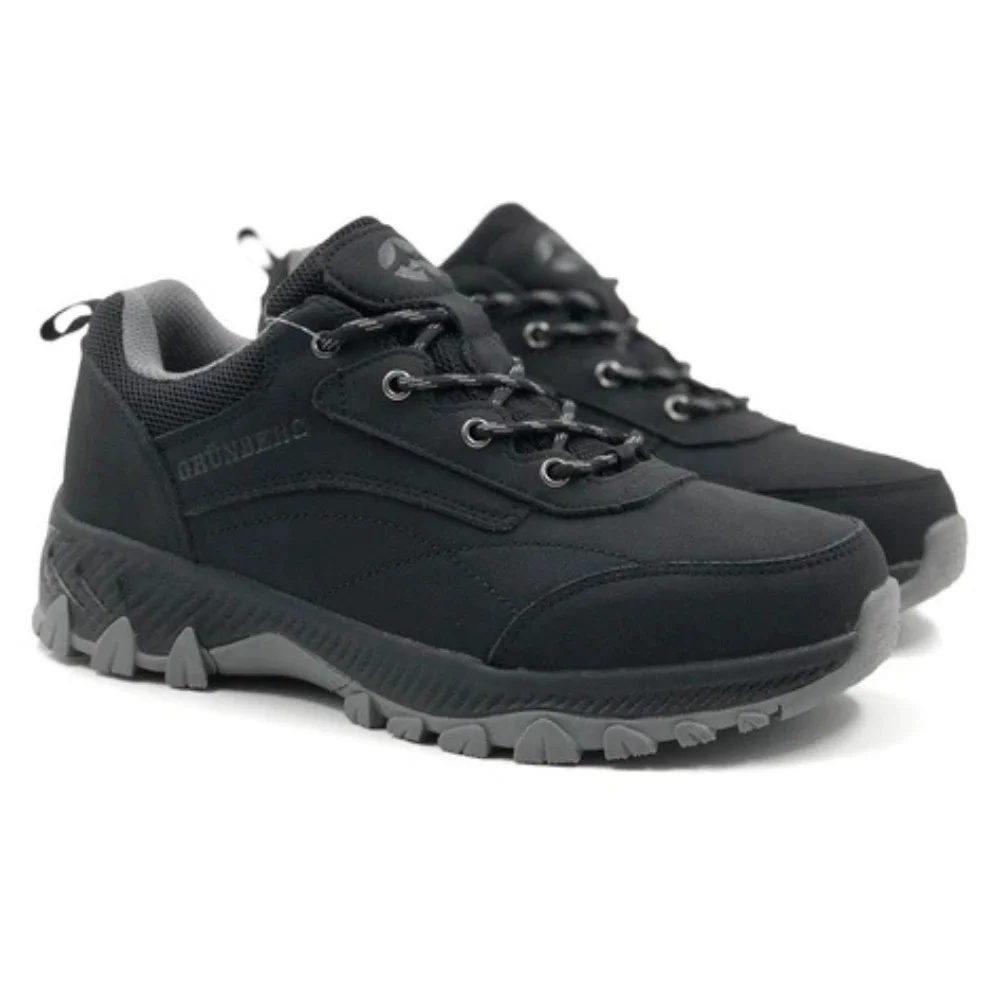 Мужские чёрные кроссовки Grunberg 148153-04-01 6078 с Gore-Tex и NanoTex