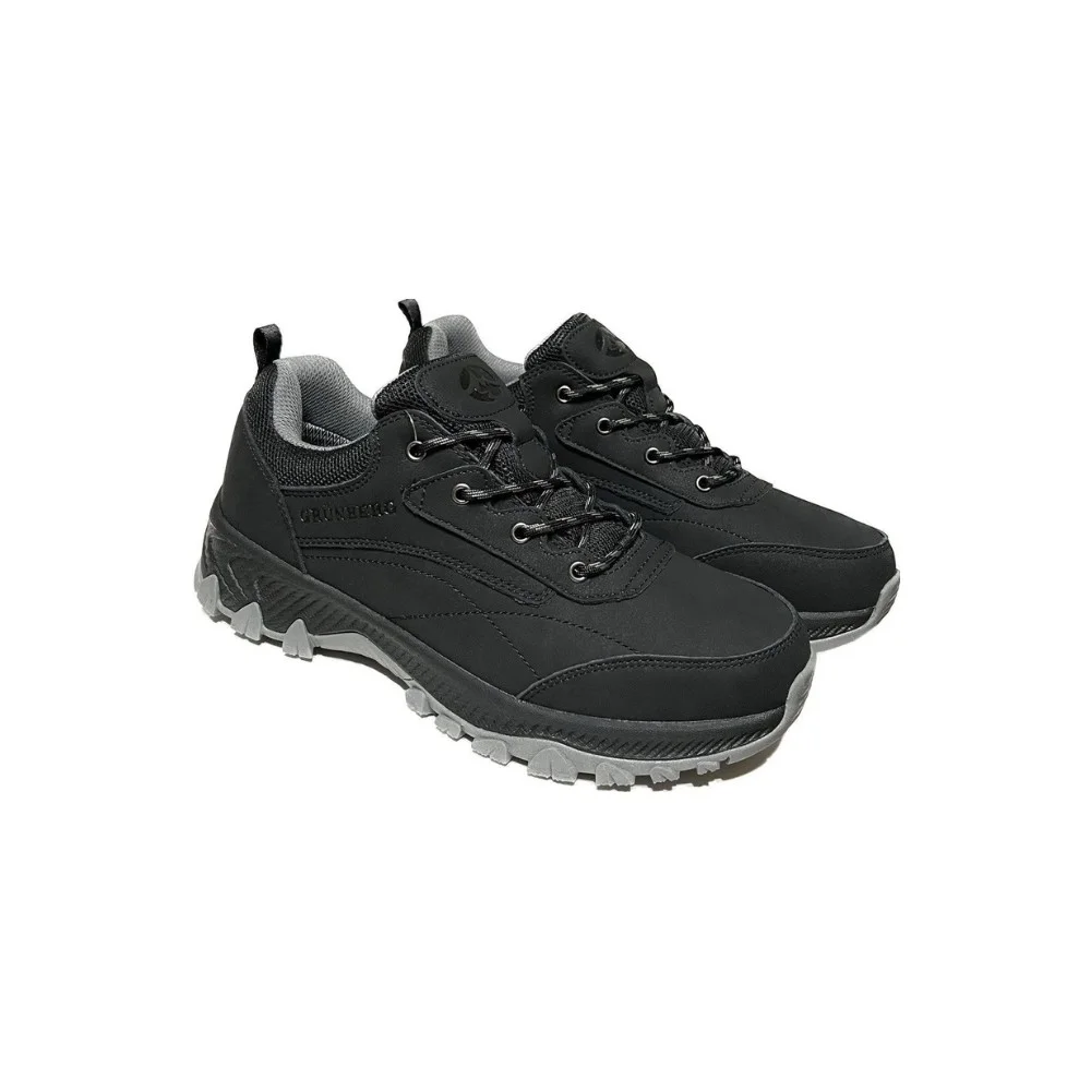 Мужские чёрные кроссовки Grunberg 148153-04-01 6078 с Gore-Tex и NanoTex