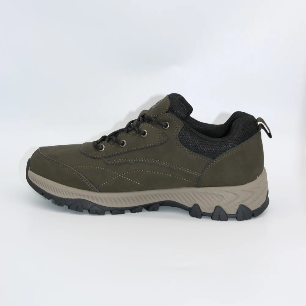 Чоловічі трекінгові кросівки хаки Grunberg 148153-04-02 6079 з натуральної шкіри, з утепленням, мембраною Gore-Tex та підкладкою NanoTex