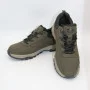Чоловічі трекінгові кросівки хаки Grunberg 148153-04-02 6079 з натуральної шкіри, з утепленням, мембраною Gore-Tex та підкладкою NanoTex