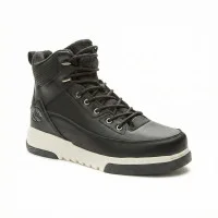 Men's black winter boots Grunberg 148198-13-01 6081 made of genuine leather with natural wool insulation from the Italian brand