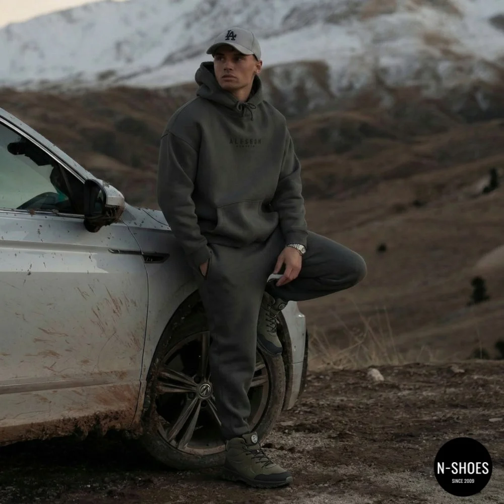 Men's Leather Winter Boots GRUNBERG 148153-14-03 6083 with Natural Wool