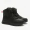 Men's black winter boots Grunberg 148193-10-01E 6085 made of genuine leather with natural wool insulation, Italian brand