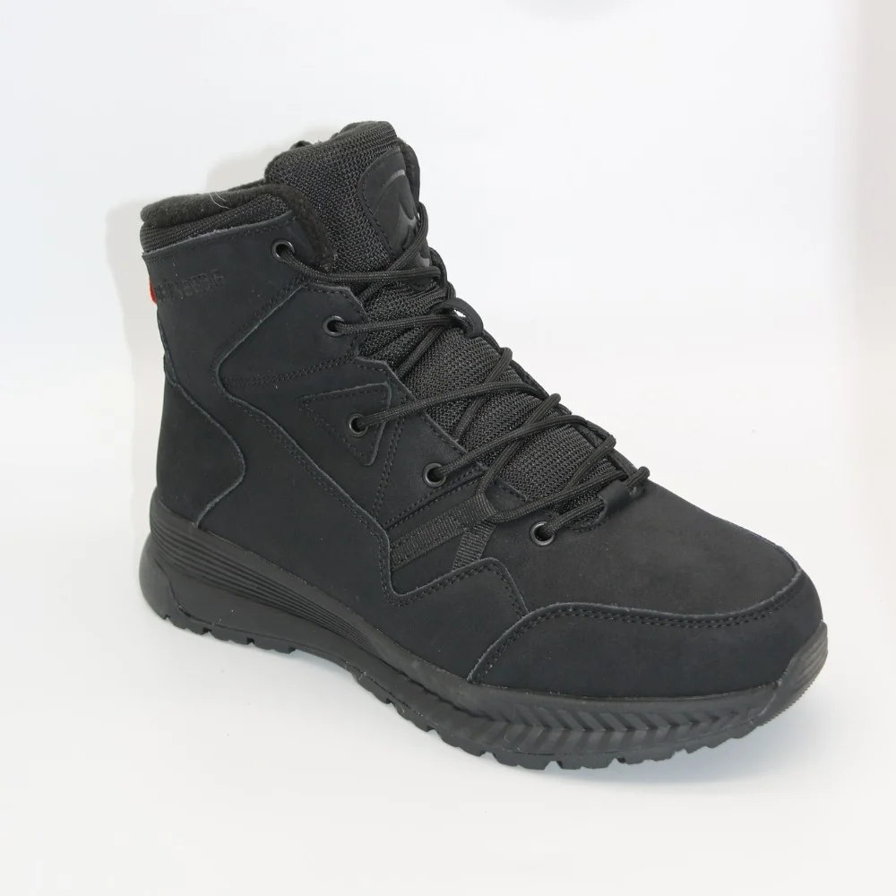 Grunberg 148193-10-01E 6085 - чорні чоловічі зимові черевики з натуральної шкіри та вовни