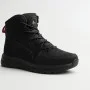 Grunberg 148193-10-01E 6085 - чорні чоловічі зимові черевики з натуральної шкіри та вовни
