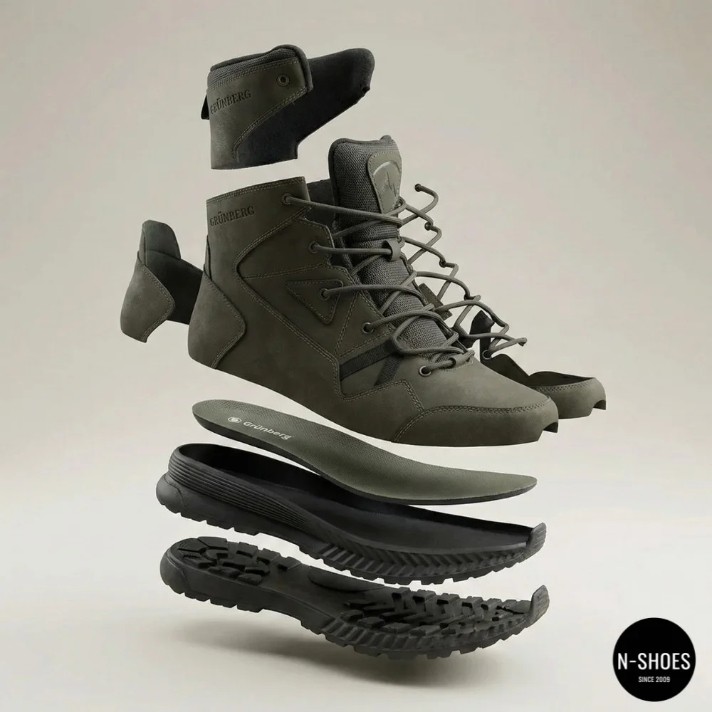 Men's Winter Boots Grunberg 148193-10-03E 6086 – Khaki Leather