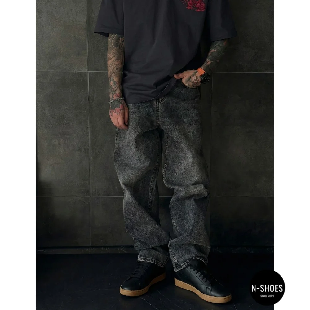 Men's Black Reebok Court Clean 100234604 6098 on Brown Sole