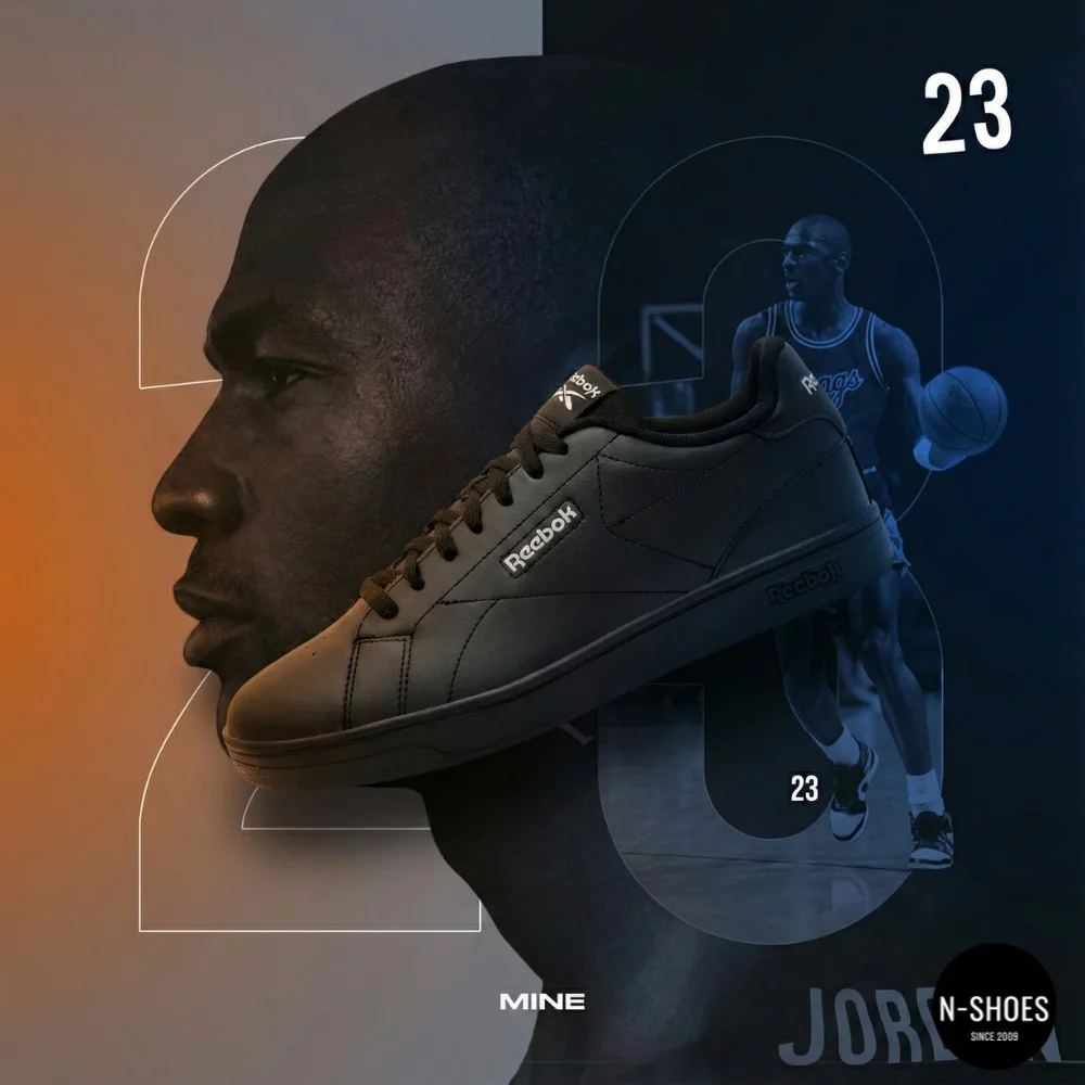 Чоловічі чорні кеди Reebok Court Clean 100074370 6099