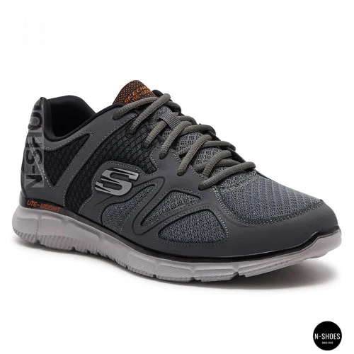 Skechers Flash Point 58350 6131 Men's Gray Memory Foam Sneakers, Original Skechers Flash Point 58350 6131 Men's Gray Memory Foam Sneakers, Original