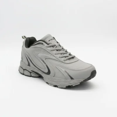Чоловічі сірі кросівки Bona 808M grey-Dark grey 6136 з натуральної шкіри у стилі New Balance 530