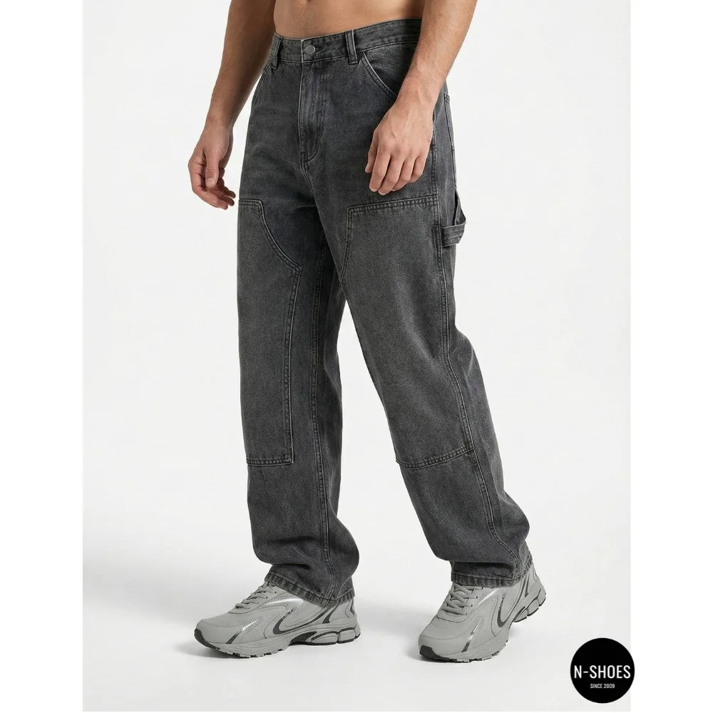 Мужские кроссовки Bona 808M Grey-Dark Grey 6136 из натуральной кожи