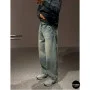 Мужские кроссовки Bona 808M Grey-Dark Grey 6136 из натуральной кожи