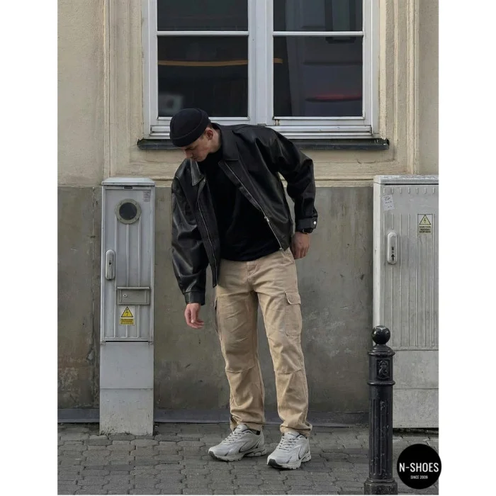 Чоловічі кросівки Bona 808M Grey-Dark Grey 6136 з натуральної шкіри