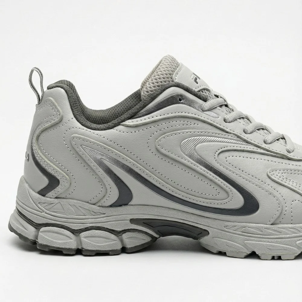 Мужские кроссовки Bona 808M Grey-Dark Grey 6136 из натуральной кожи