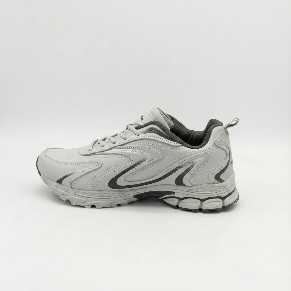 Мужские кроссовки Bona 808M Grey-Dark Grey 6136 из натуральной кожи
